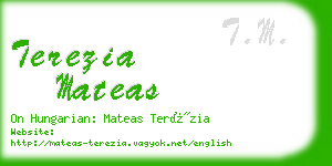 terezia mateas business card